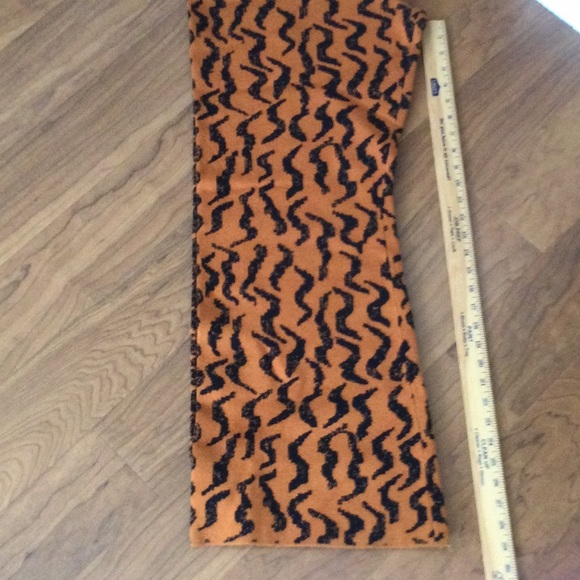 Anthropologie Knit wide leg pants orange and black-medium-NWT - Picture 9 of 9